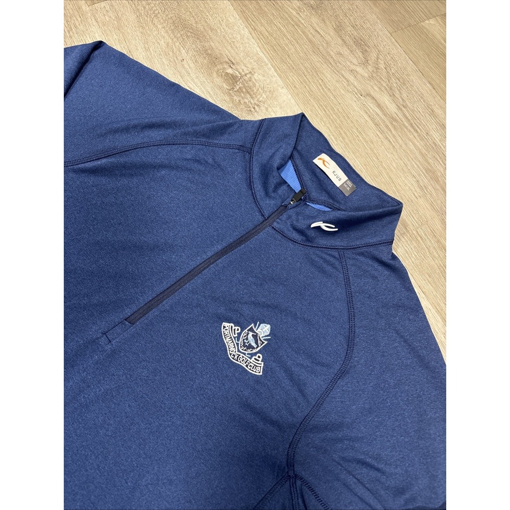 KJUS Pullover Men Keano Half Zip X Portmarnock Golf Club Blue XL
